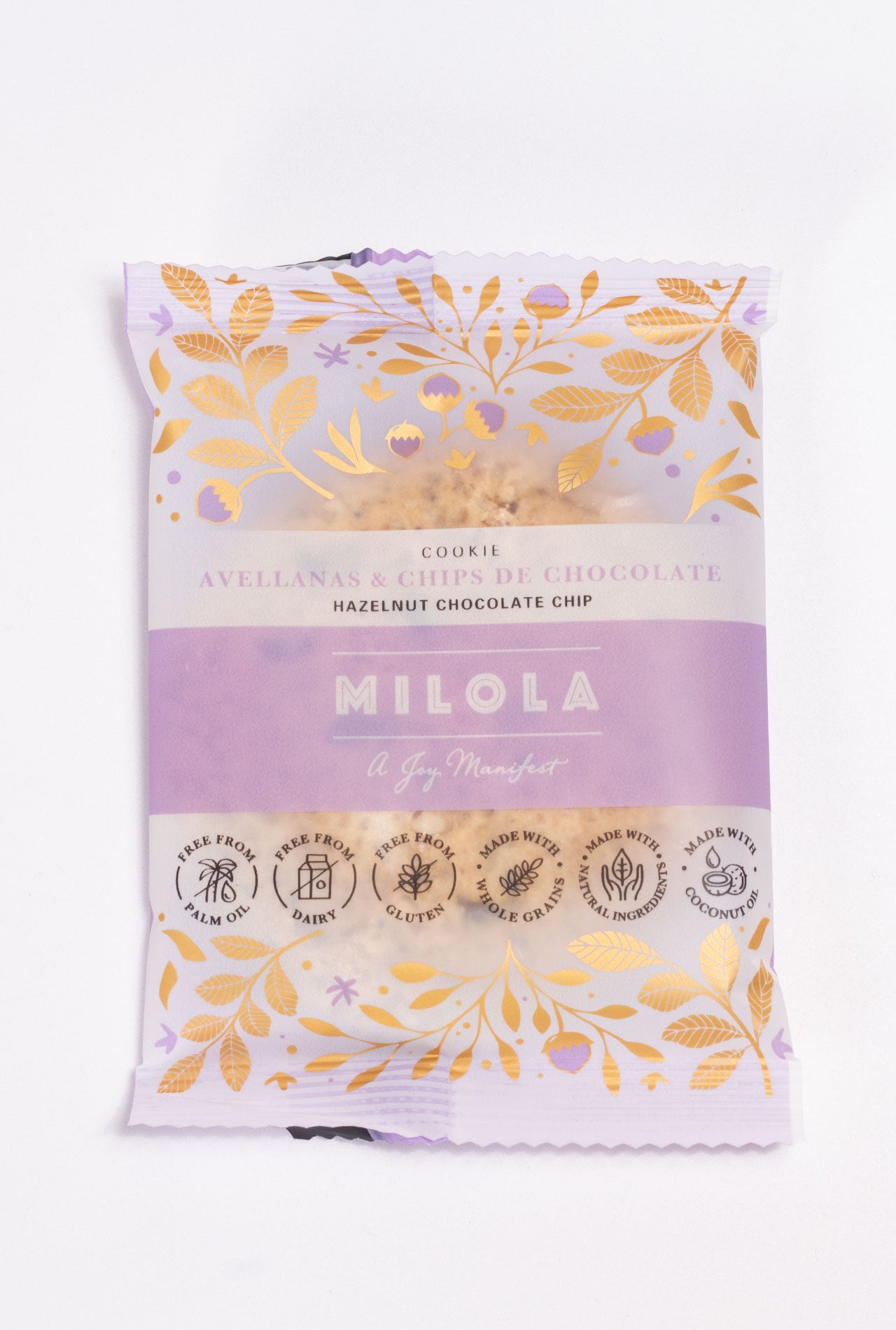 Galleta MILOLA Avellana chips 50g