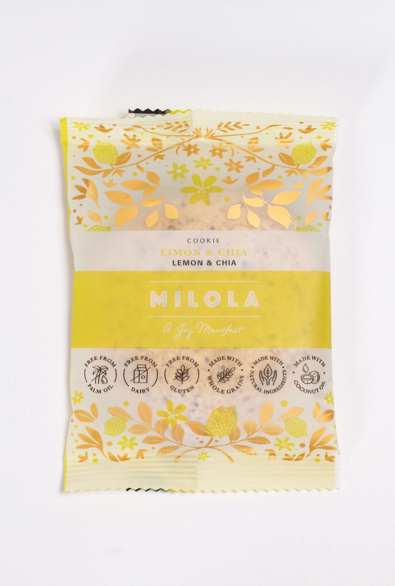 Galleta MILOLA Limón y chía 50g