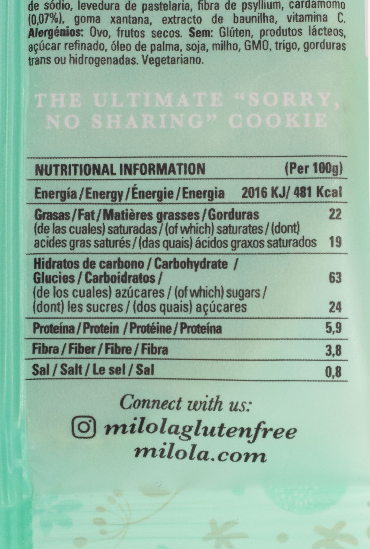 Galleta MILOLA Naranja y cardamomo 50g