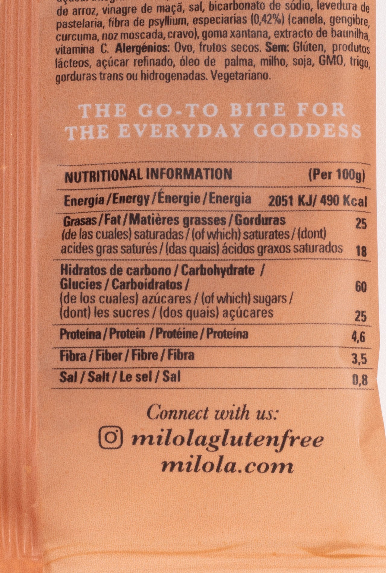 Galleta MILOLA Zanahoria especiada 50g