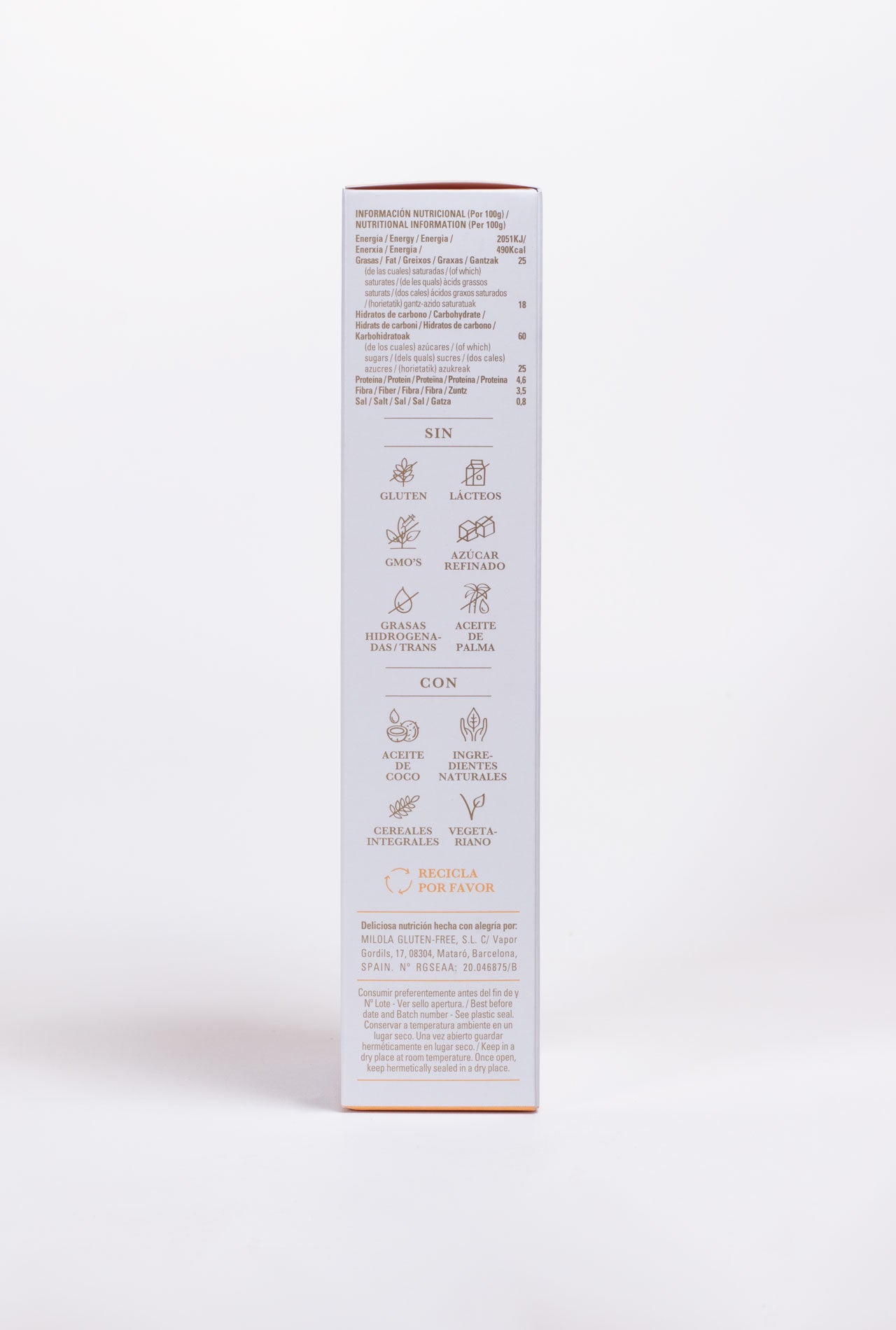 Galletas MILOLA Zanahoria especiada 140g