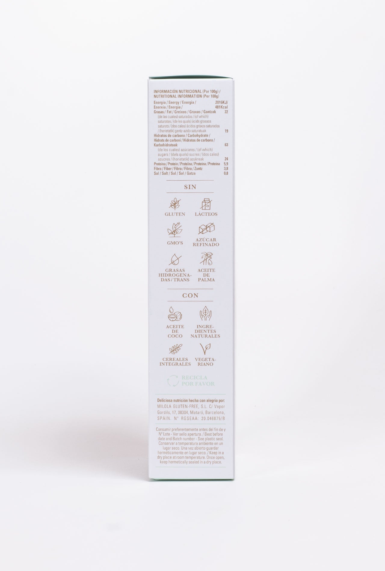 Galetes MILOLA Taronja i ametlles 140g