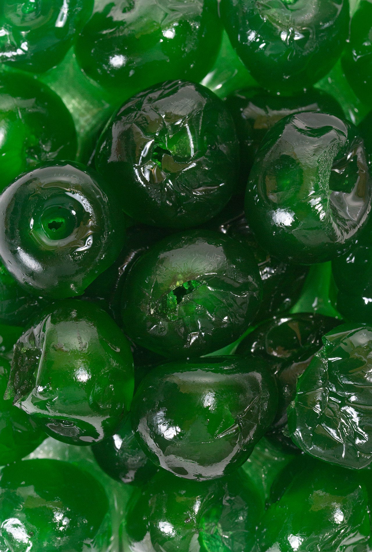 Cereza verde confitada