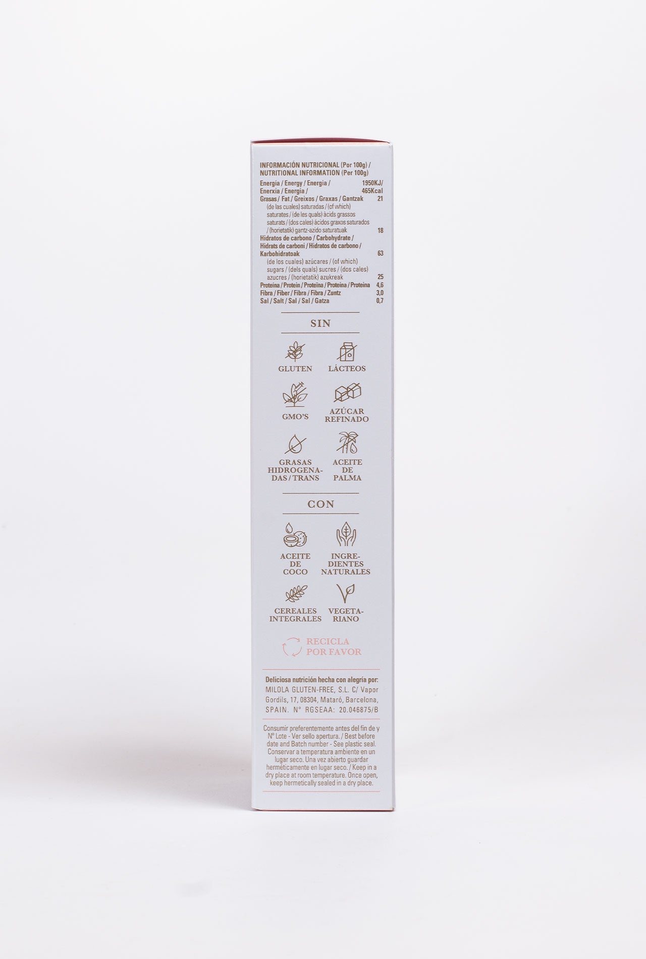 Galetes MILOLA Civada, gerds i llima 140g