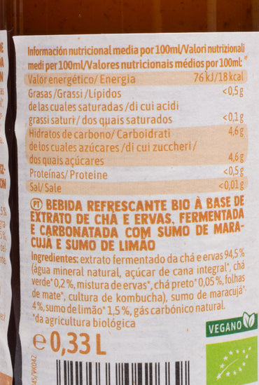 Kombucha-de-133-ml maracuya y limon inf nutricional