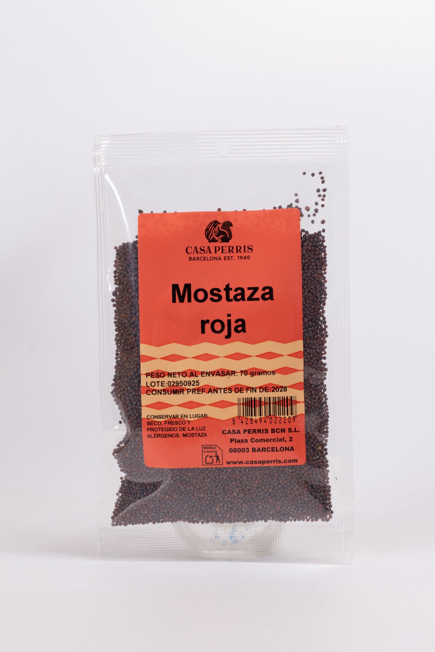 Mostassa Vermella en gra 145g