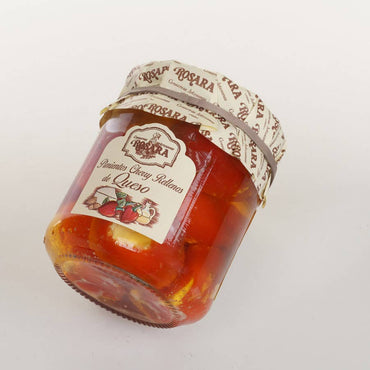 Pimientos cherry rellenos de queso Rosara