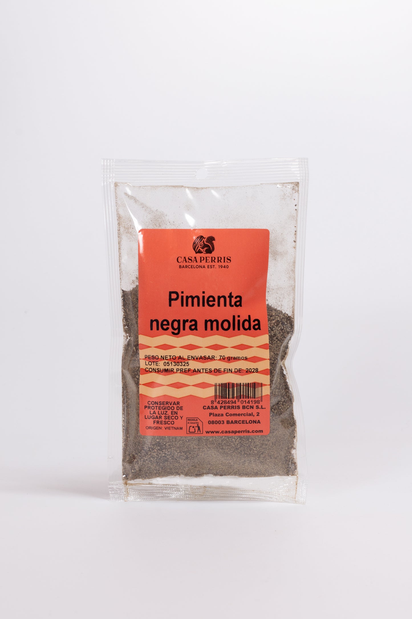 Pebre negre mòlt 70g