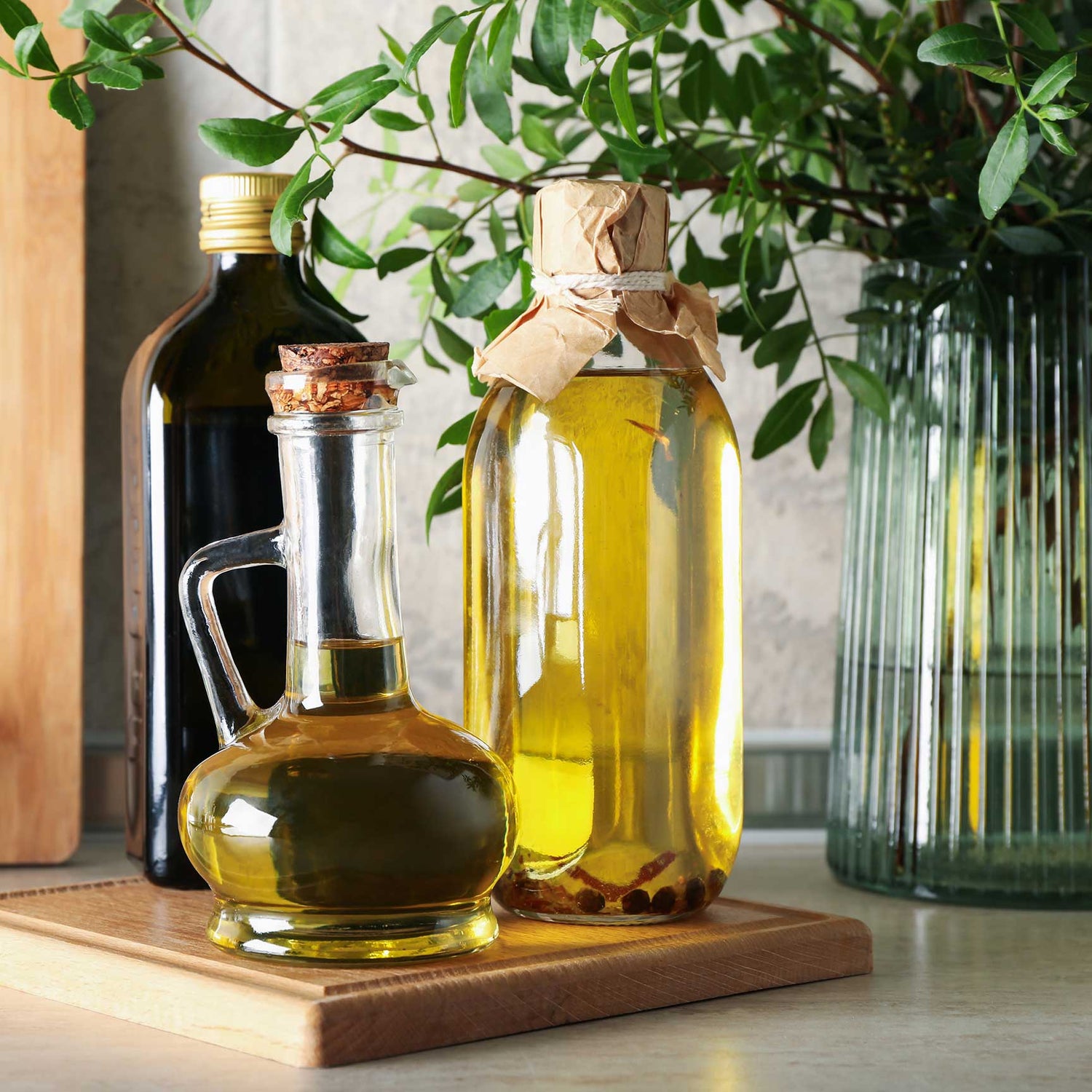 Vegetable oil and vinegar