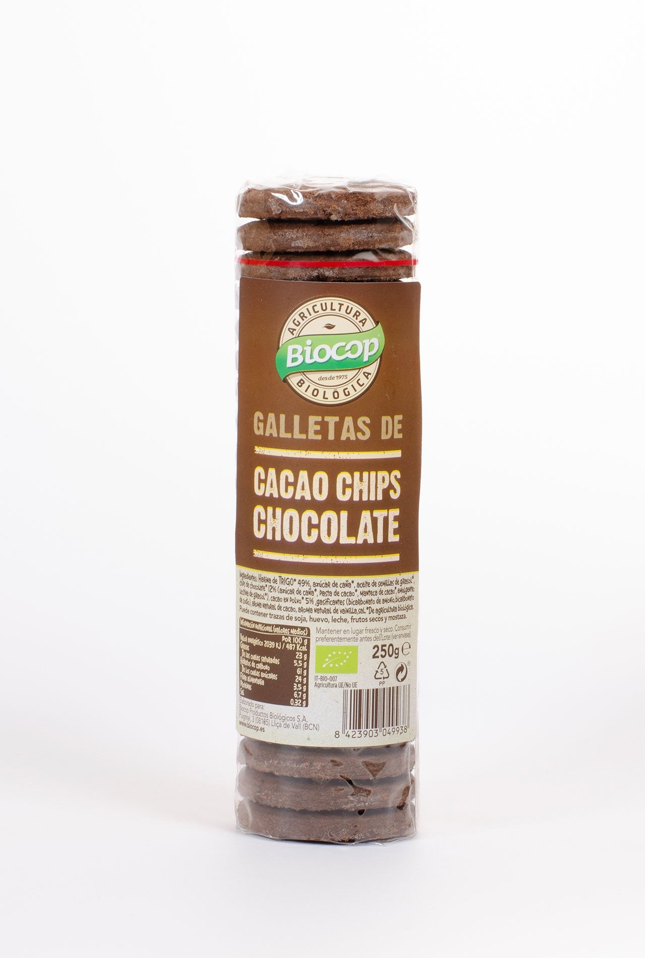 galletas chips chocolate biocop