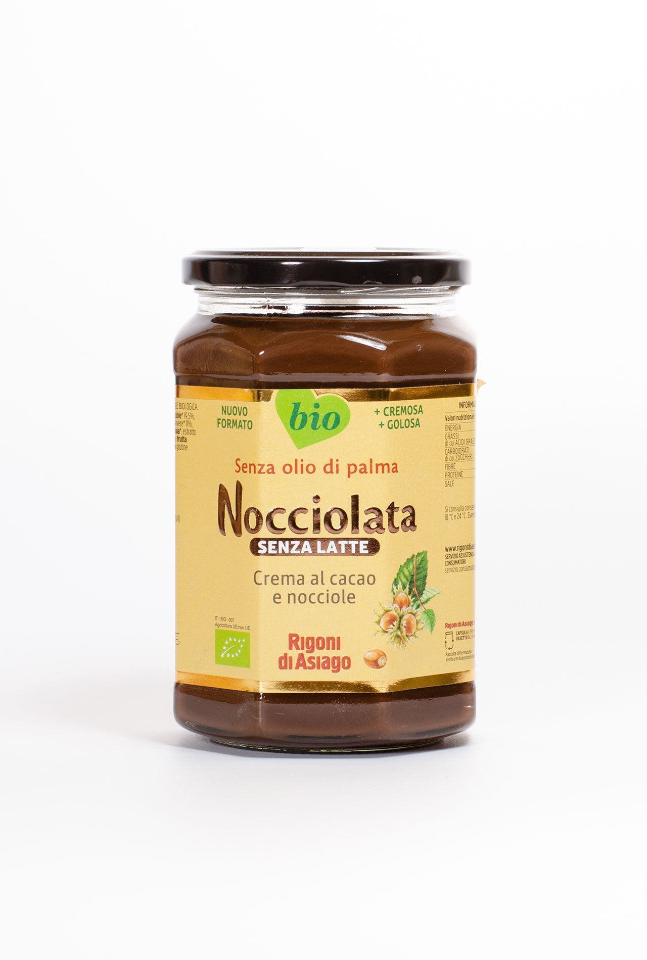 nocciolata cacao sin leche