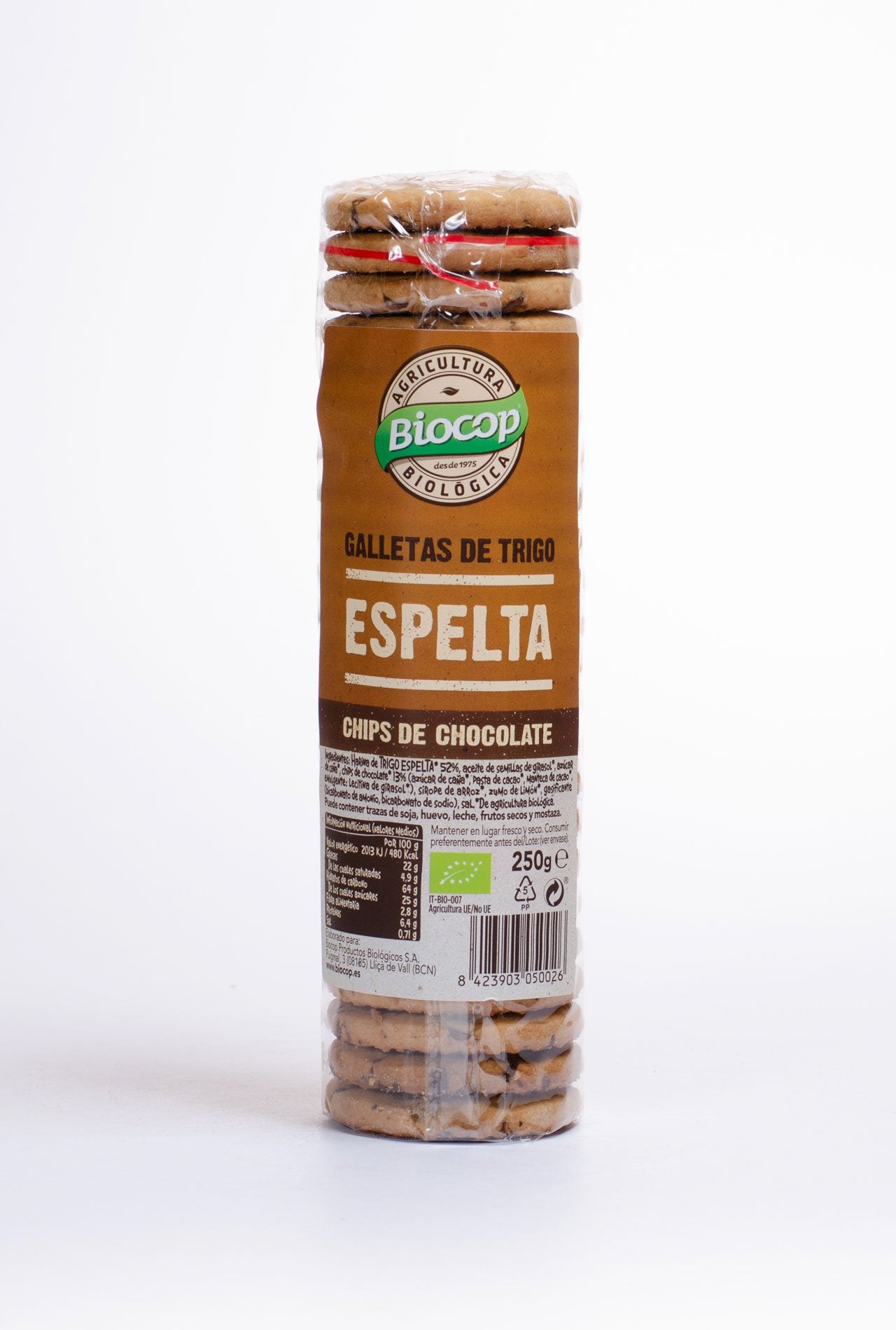 galletas espelta con chips chocolate