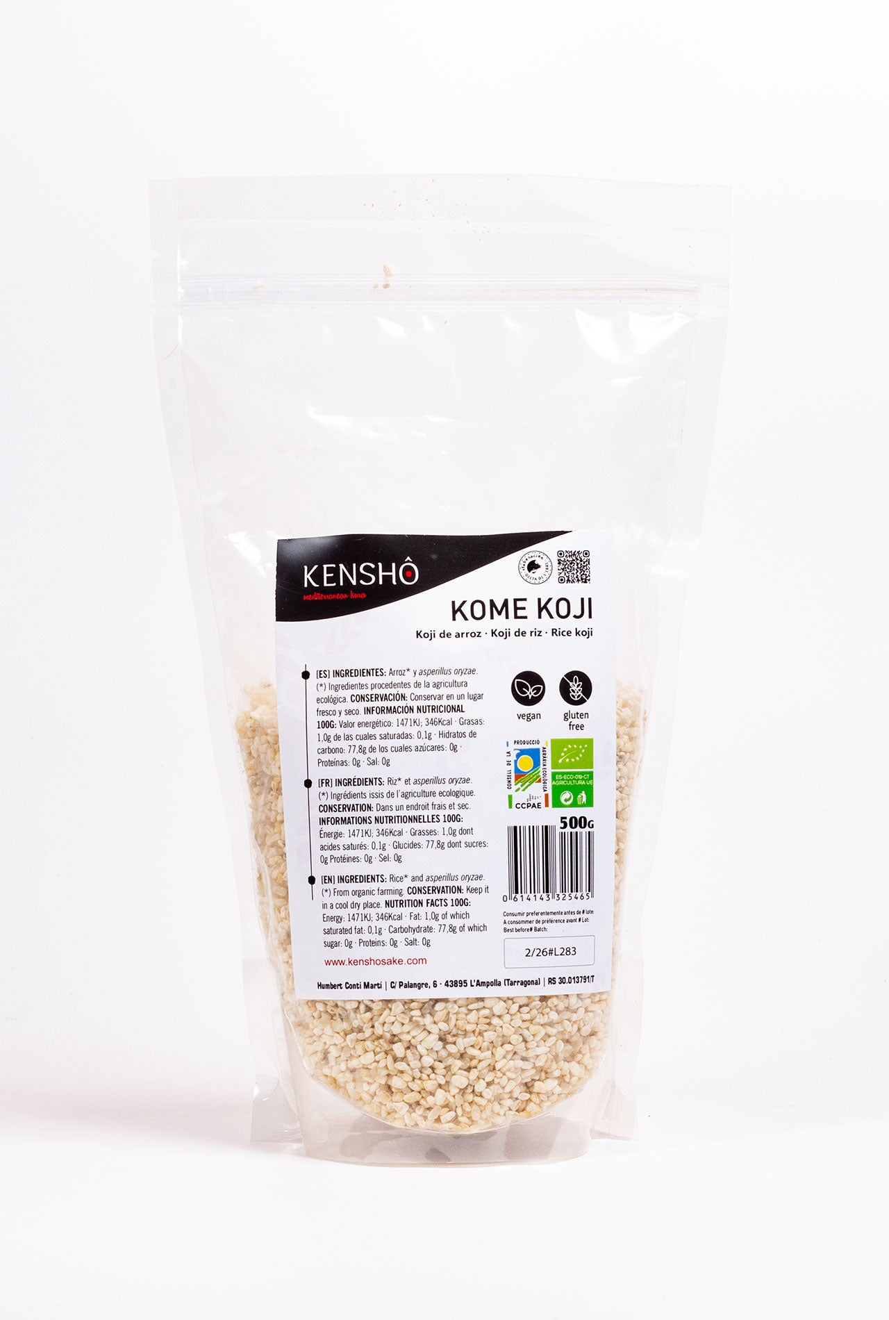 Kensho Koji Seco de Arroz blanco ECO 500g