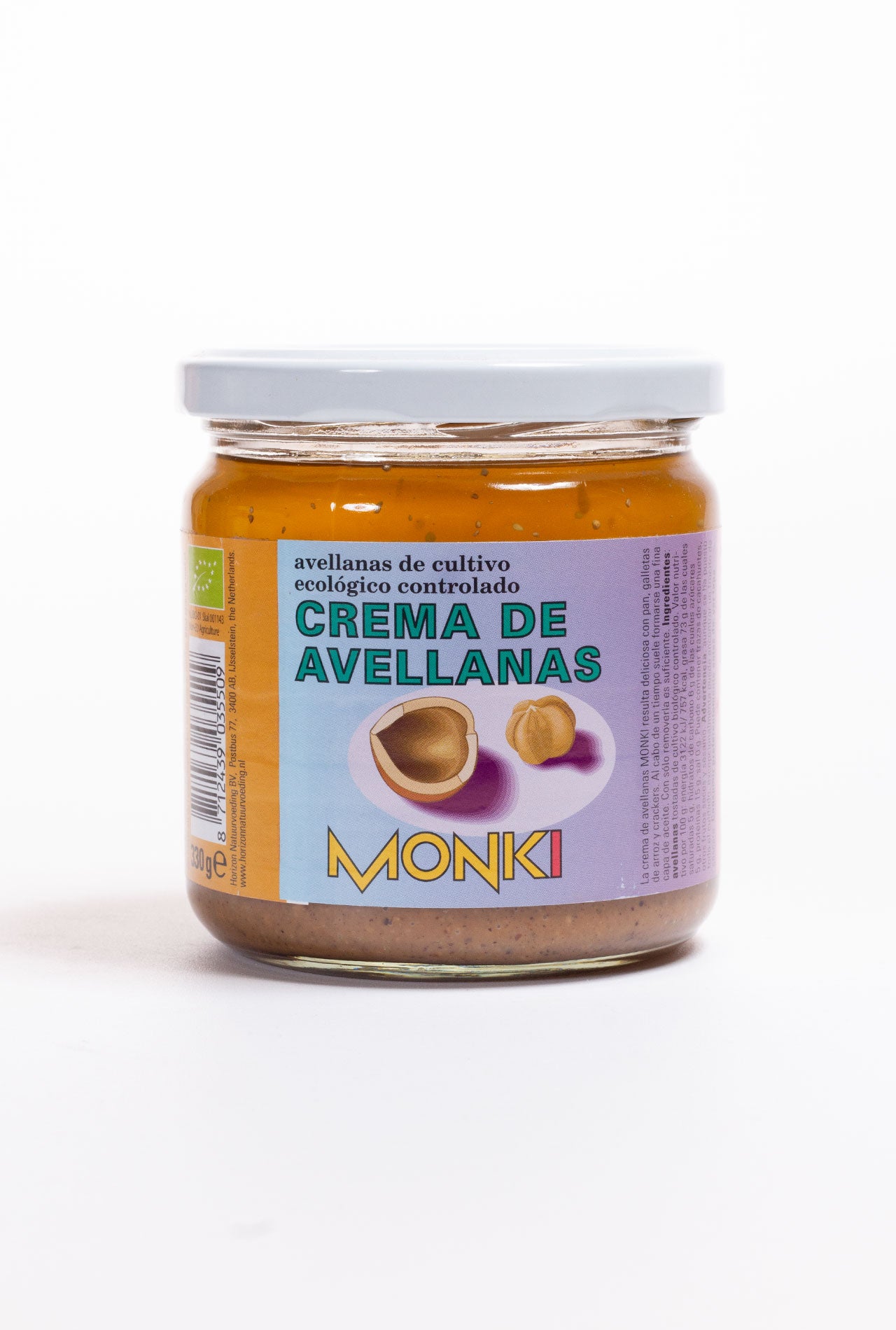 Crema de avellanas ECO 330 g Monki