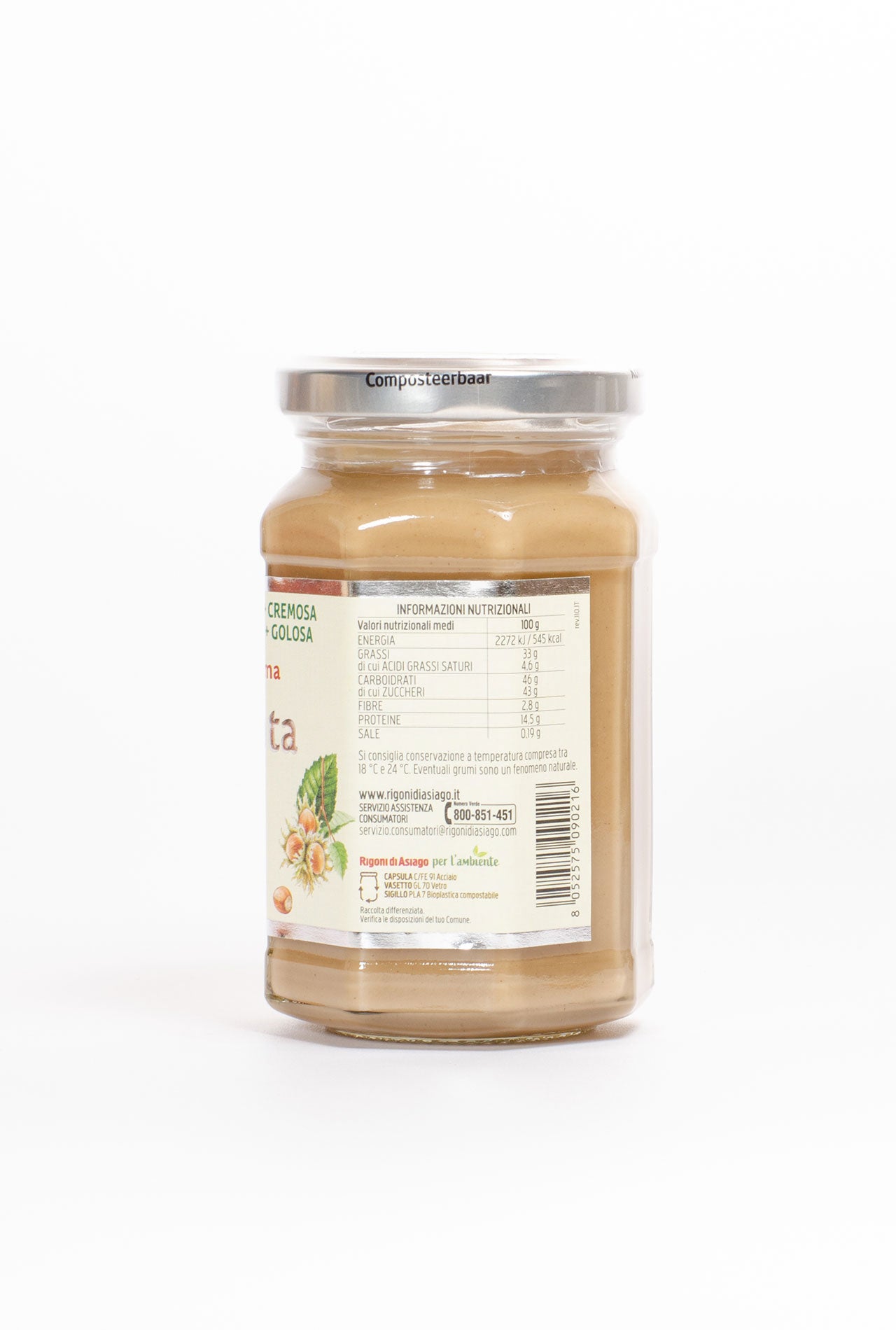 nocciolata crema avellanas