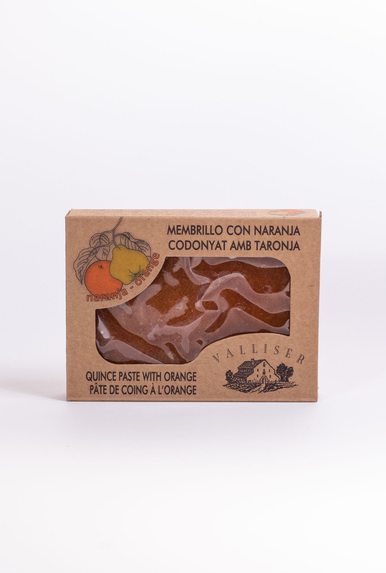 Dulce de membrillo sin gluten naranja