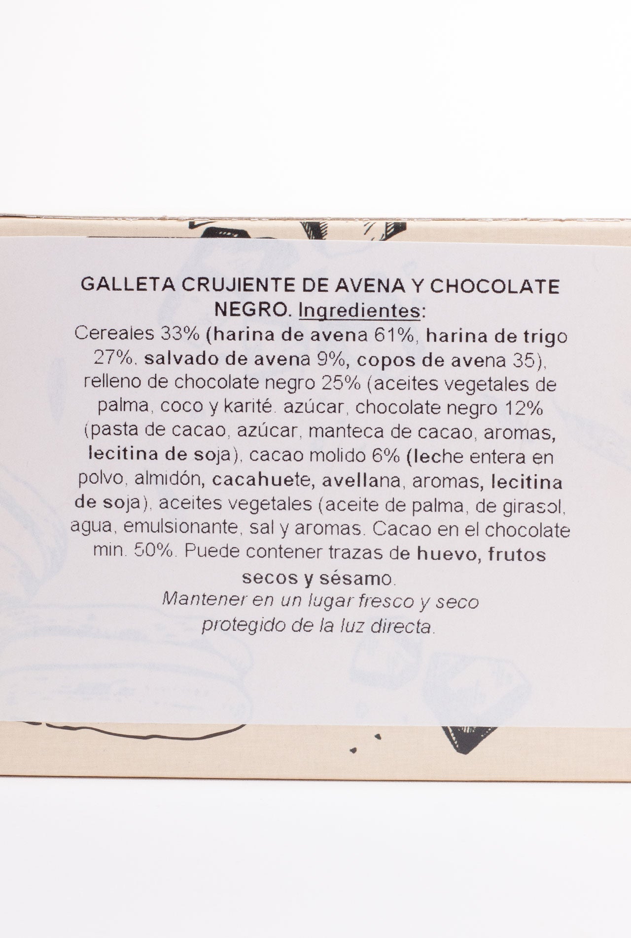 Galletas de avena y chocolate 180g