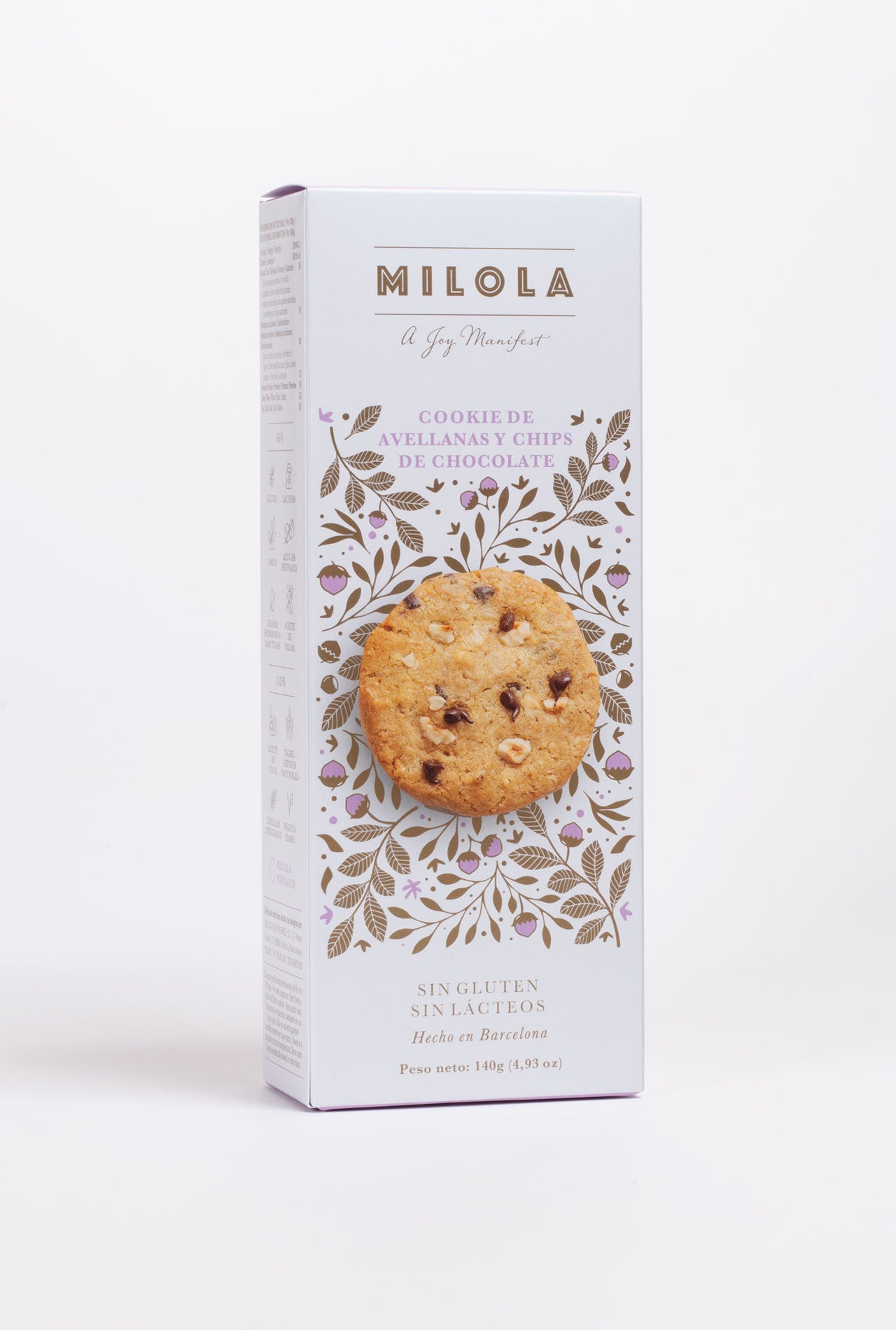 Galletas MILOLA Avellana chips 140g