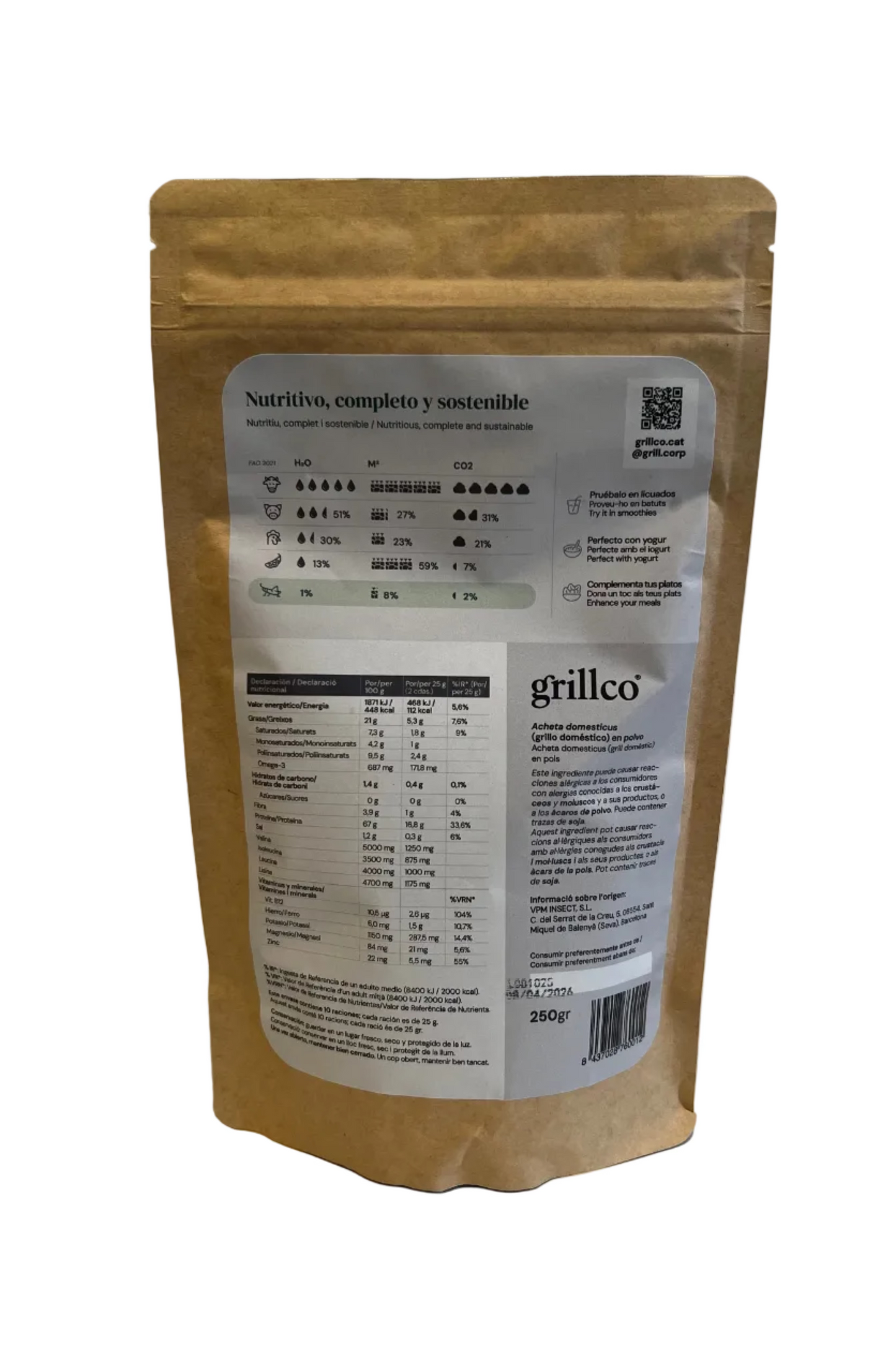 Harina de grillo 250 g