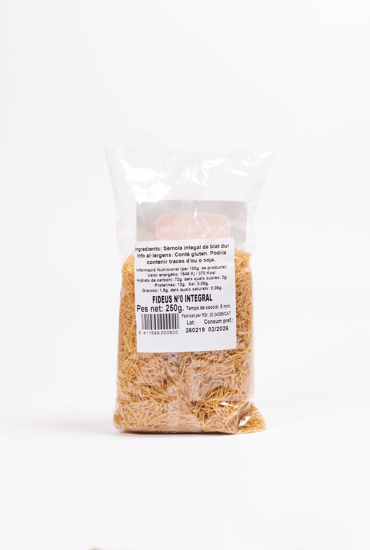 fideos n0 integral moianesa 250g