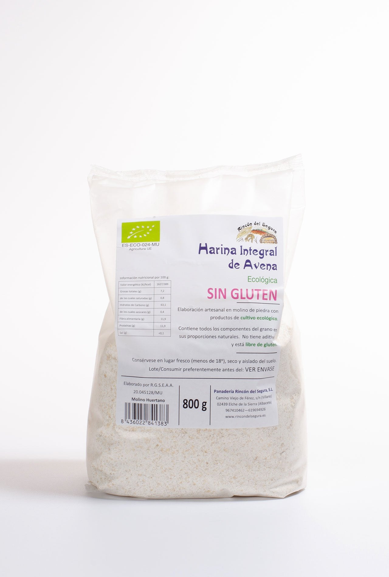 harina de avena eco 800g