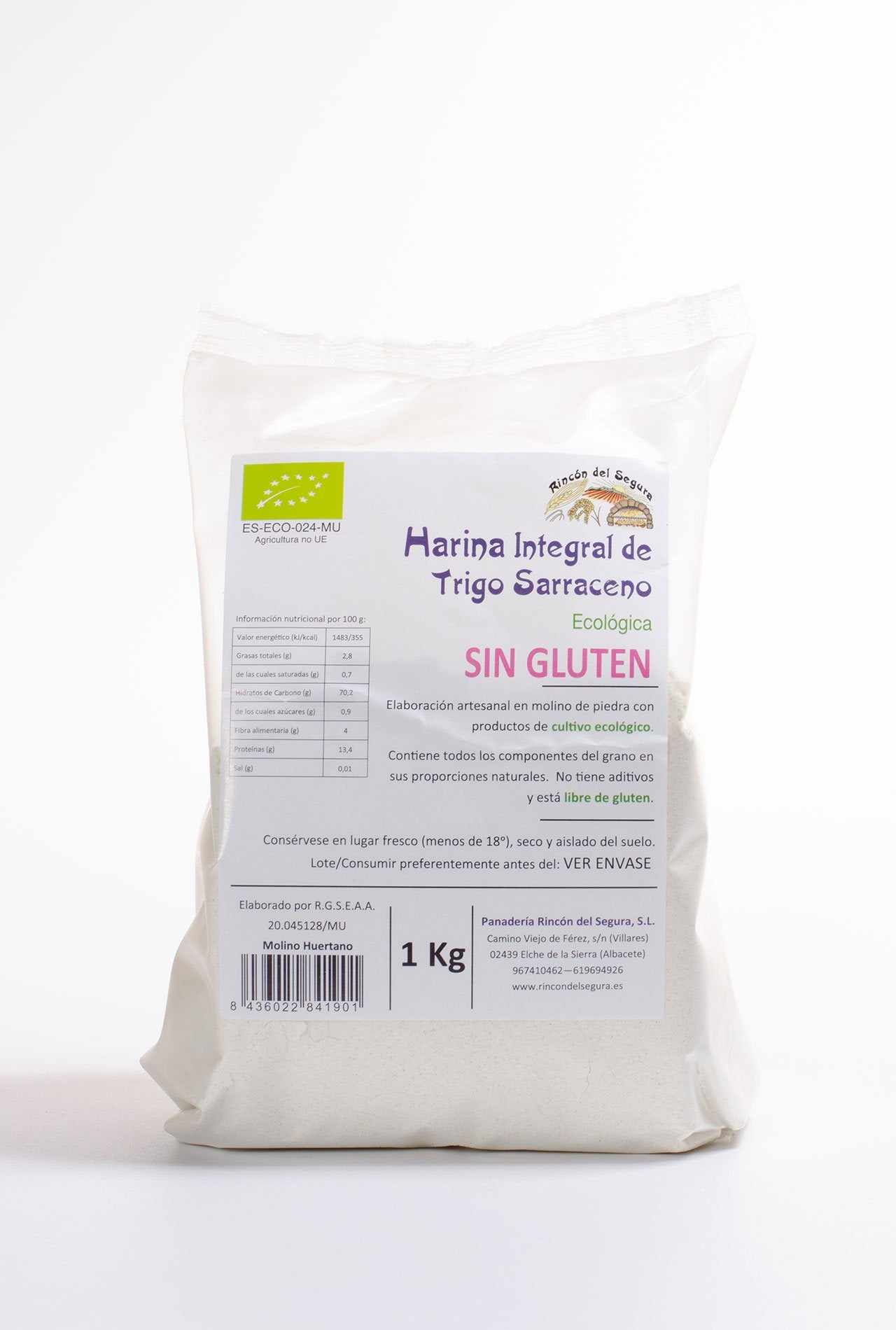 harina trigo sarraceno eco 800g sin gluten