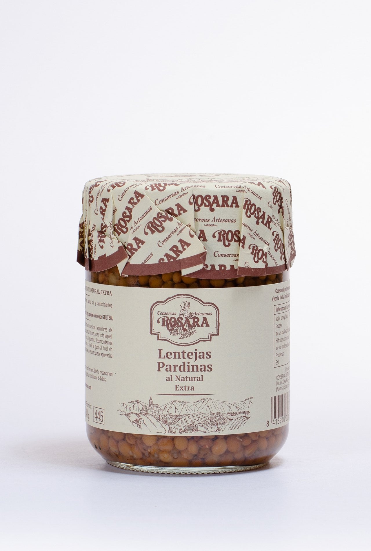 lentejas pardinas extra rosara 445 ml