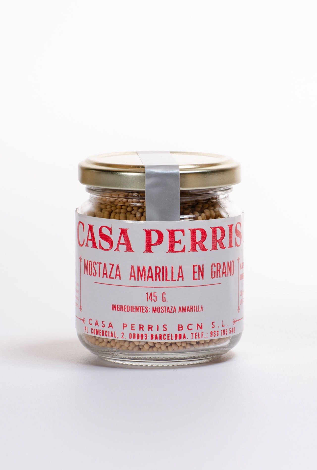 mostaza amarilla en grano 145g